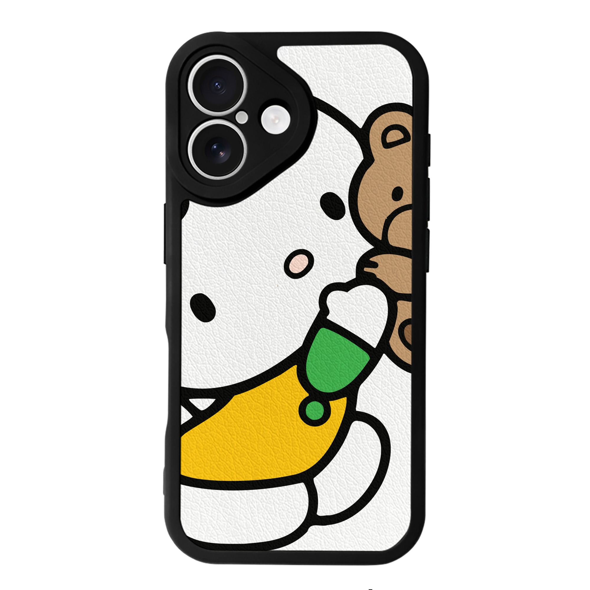 （画像用） Hello Kitty ハローキティ 【iPhone 16シリーズ対応】シリコンスマホケース（レザー調） 材質：シリコン